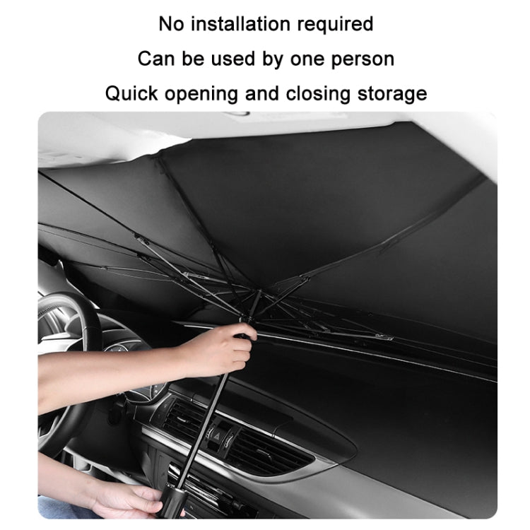 Car Windshield Telescopic Folding Thermal Insulation Parasol, Size: Small
