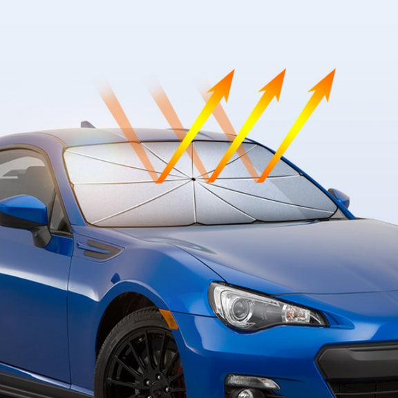 Car Windshield Telescopic Folding Thermal Insulation Parasol, Size: Small