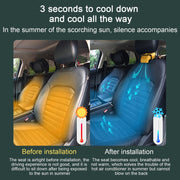 F415 Car Multifunctional Seat Back USB Fan(Yellow)