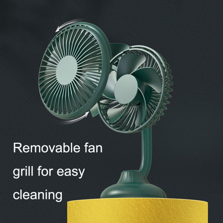 F502 Mini Hose Small Fan Car USB Fan(Black)