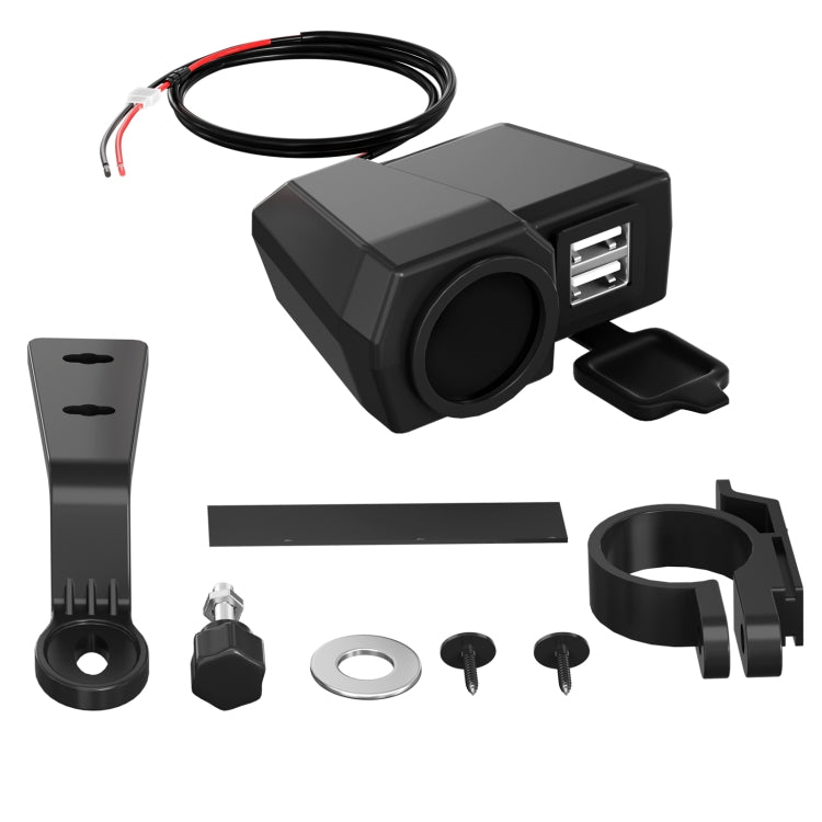 WUPP CS-1747A1 Motorcycle Voltage Temperature Digital Display Double USB Phone Charger - free shipping - PMC Jewellery - Order now!