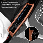 Car Seat Sewing Box Central Control Slot Storage Bag(Beige)