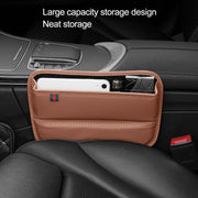 Car Seat Sewing Box Central Control Slot Storage Bag(Brown)
