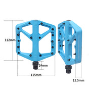 RACEWORK RK66 Mountain Bike Nylon Fiber Pedals(Red)