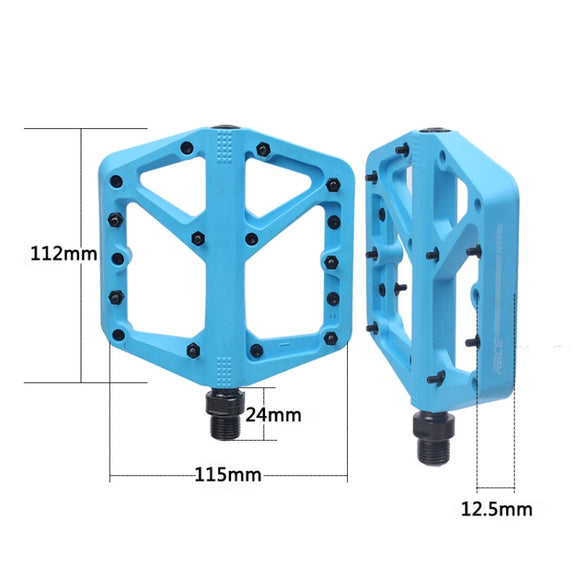RACEWORK RK66 Mountain Bike Nylon Fiber Pedals(Red)