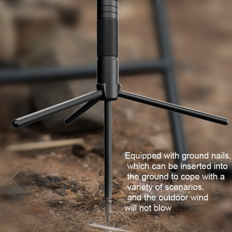 Foldable Portable Aluminum Alloy Tripod Light Stand Mobile Phone Live Tripod(Black) - Stand by PMC TechLife | Online Shopping South Africa | PMC TechLife | Buy Now Pay Later Mobicred