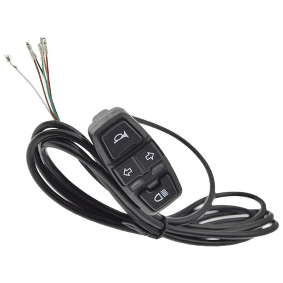 3 In 1 Switch Mountain Car Skateboard Horn Headlights Turn Switch(36V)