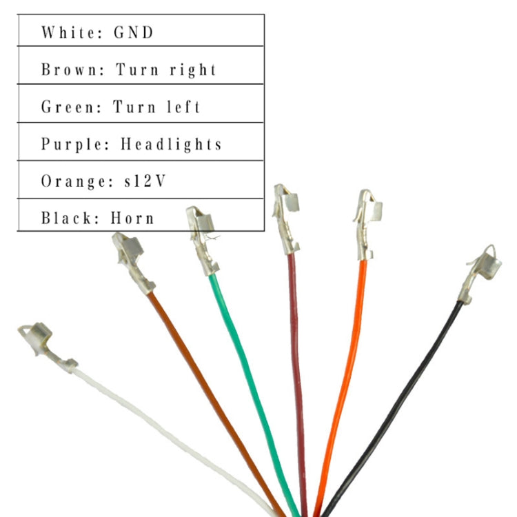 3 In 1 Switch Mountain Car Skateboard Horn Headlights Turn Switch(36V)