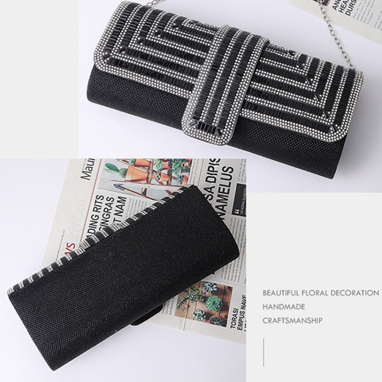 Ladies Evening Bag Shoulder Bag Hand Messenger Bag(Black) - Single-shoulder Bags by PMC TechLife | Online Shopping South Africa | PMC TechLife