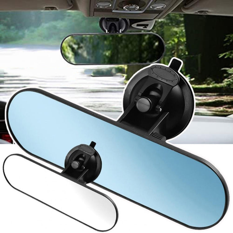 CZC-220 Car Strong Suction Cup Big Vision Flat Rearview Mirror(White Mirror) - Interior Mirrors by PMC TechLife | Online Shopping South Africa | PMC TechLife | Buy Now Pay Later Mobicred