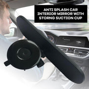 CZC-220 Car Strong Suction Cup Big Vision Flat Rearview Mirror(White Mirror)