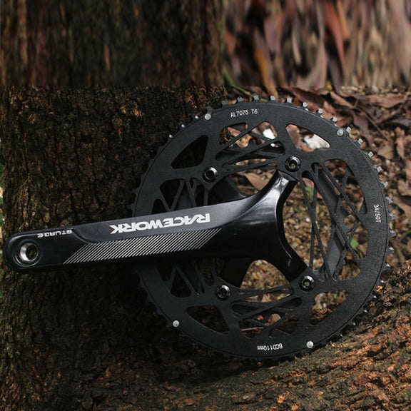 RACEWORK RKRFA Road Bike Aluminum Alloy 22-speed Crankset, Spec: 53-39T with BB