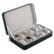 12 Bit Zipper Watch Box Storage Display Box PU Zipper Bag Watch Box(Black) - free shipping - PMC TechLife - Order now!
