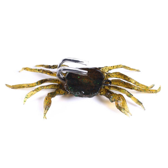 3 PCS HENGJIA SO068 Submerged Crab Hook Anti-hanging Bottom Ice Fishing Bait, Color: 10cm 30g Green