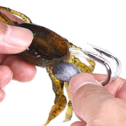 3 PCS HENGJIA SO068 Submerged Crab Hook Anti-hanging Bottom Ice Fishing Bait, Color: 10cm 30g Green