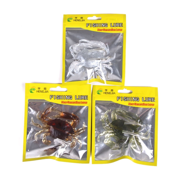 3 PCS HENGJIA SO068 Submerged Crab Hook Anti-hanging Bottom Ice Fishing Bait, Color: 10cm 30g Green - free shipping - PMC Jewellery - Order now!
