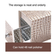 Dustproof Blue Light Disinfection Nail Polisher Storage Box(Black)