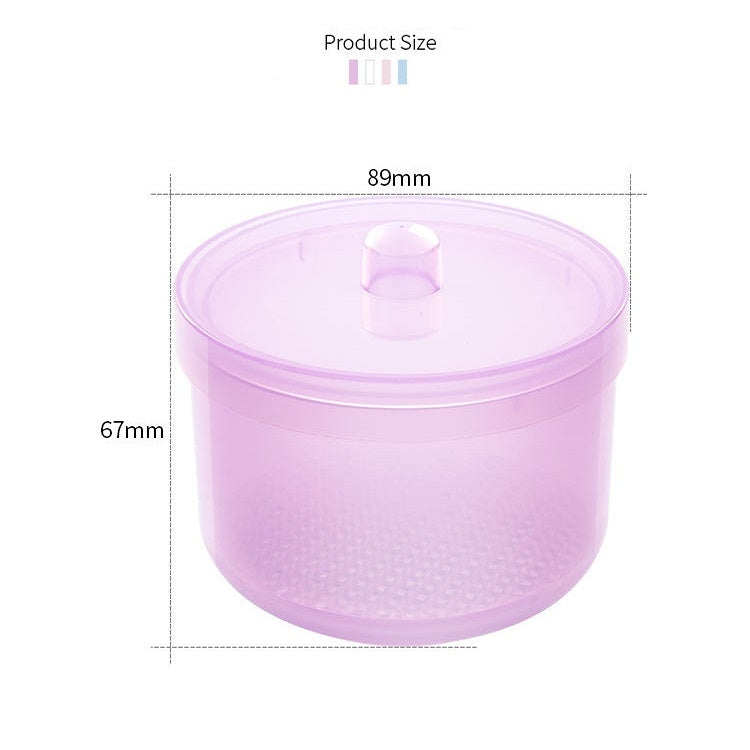 Nail Polisher Can Be Soaked And Drained Cleaning Disinfection Box(White)