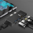 W05 8 In 1 USB3.1 Gne1 Ethernet RJ45 Converter For Surface Pro4/5/6(Black) - USB HUB by PMC TechLife | Online Shopping South Africa | PMC TechLife | Buy Now Pay Later Mobicred