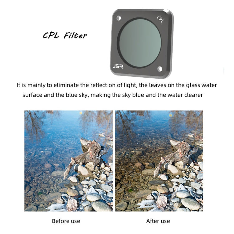 JUNESTAR Action Camera Filters For DJI Action 2,Style: ND64PL - Lens Filter by JUNESTAR | Online Shopping South Africa | PMC TechLife | Buy Now Pay Later Mobicred