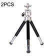 2PCS Projector Phone Stand Desktop Portable Telescopic Mini Metal Tripod, Style: 3 Sections (Black) - free shipping - PMC TechLife - Order now!