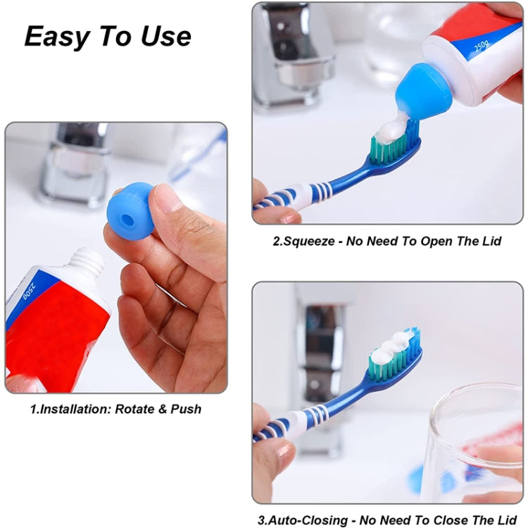 5 PCS Manual Silicone Self-Sealing Toothpaste Cap Aid(White) - Toothpaste Squeezing Device by PMC Jewellery | Online Shopping South Africa | PMC Jewellery | Buy Now Pay Later Mobicred