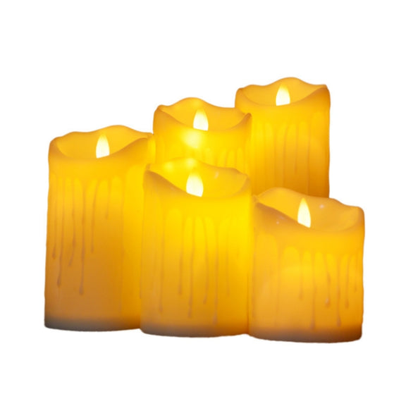 LED Electronic Candle Lights Halloween Christmas Decoration Props, Size: 7.5x10cm(Plastic Tears Candle Lights)