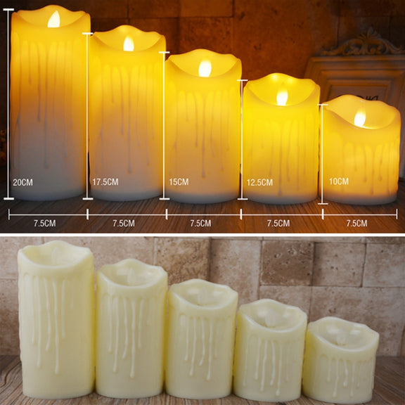 LED Electronic Candle Lights Halloween Christmas Decoration Props, Size: 7.5x15cm(Plastic Tears Candle Lights)