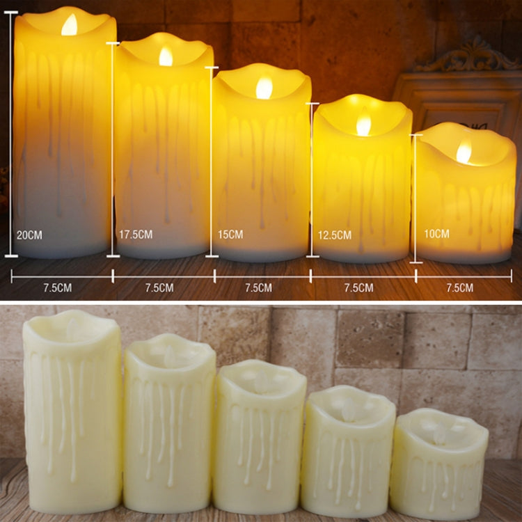 LED Electronic Candle Lights Halloween Christmas Decoration Props, Size: 7.5x15cm(Plastic Tears Candle Lights)