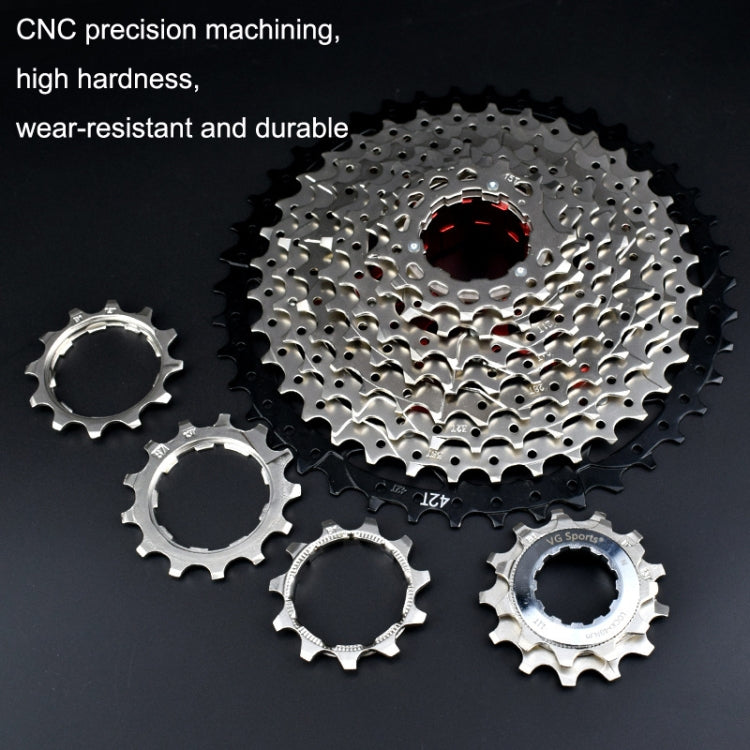 VG Sports Bike Lightweight Wear -Resistant Freewheel Patches, Style: 11 Speed 13T (Silver)