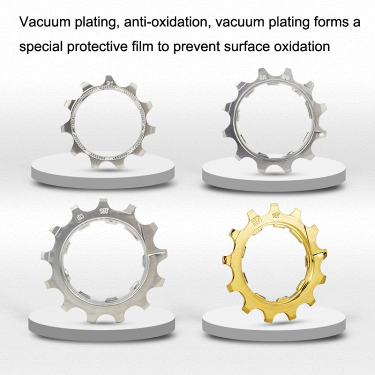 VG Sports Bike Lightweight Wear -Resistant Freewheel Patches, Style: 11 Speed 13T (Silver)