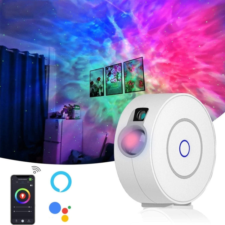 WiFi Graffiti Smart Circular Star Projection Light Home Theater Atmosphere Light(UK Plug) - free shipping - PMC TechLife - Order now!