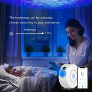 WiFi Graffiti Smart Circular Star Projection Light Home Theater Atmosphere Light(AU Plug)