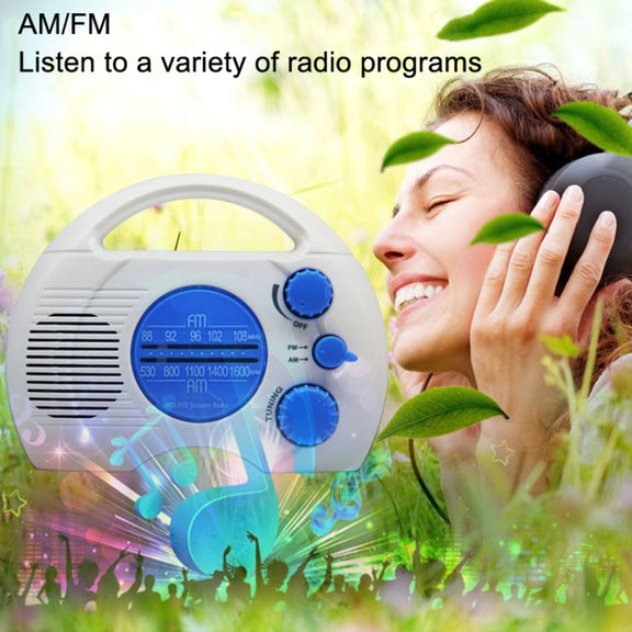 SY-910 AM/FM Two Waves Radio IPX4 Water-resistant Portable Radio
