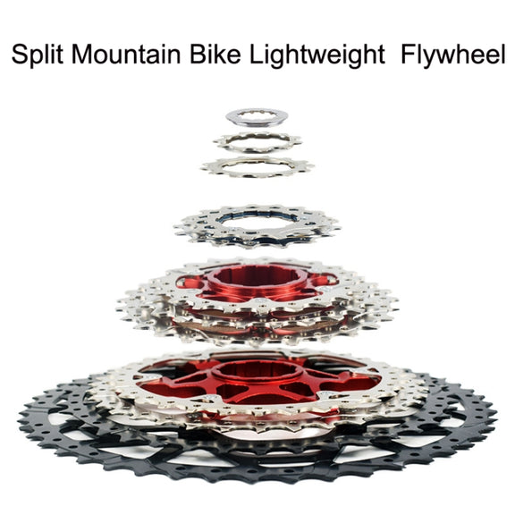 VG Sports Split Mountain Bike Lightweight Cassette Flywheel, Style: 10 Speed 42T (Silver)