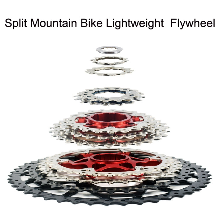 VG Sports Split Mountain Bike Lightweight Cassette Flywheel, Style: 11 Speed 46T (Silver)