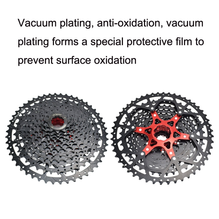 VG Sports Split Mountain Bike Lightweight Cassette Flywheel, Style: 11 Speed 52T (Black)