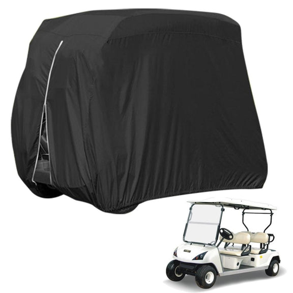 210D Oxford Cloth Golf Cart Cover Scooter Kart Dust Cover, Specification: 275 x 122 x 168 cm(Black)