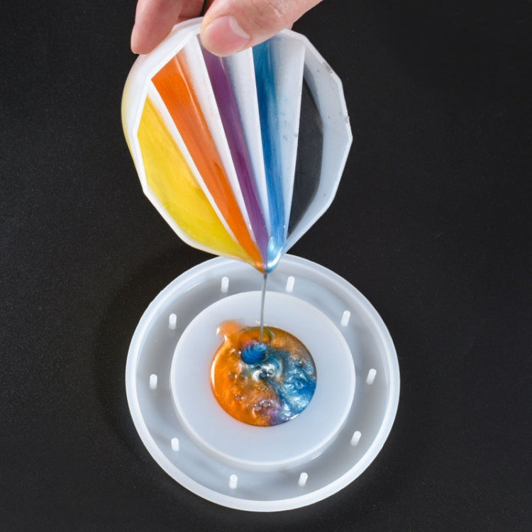 2 PCS DIY Crystal Epoxy Color Separation Cup Silicone Toning Cup, Style: 2 Grid - Arts & Crafts by PMC TechLife | Online Shopping South Africa | PMC TechLife