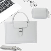 S176 Portable Water-resistant Laptop Bag with Power Pack, Size: 14 inches(Light Grey)
