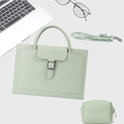 S176 Portable Water-resistant Laptop Bag with Power Pack, Size: 15 inches(Mint Green)