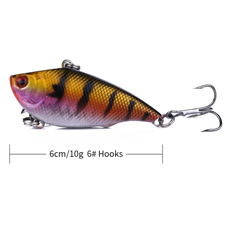 HENGJIA VI022 10g 6cm Plastic VIB Lure Hard Bait With Sound Beads(7) - Fishing Lures by HENGJIA | Online Shopping South Africa | PMC TechLife | Buy Now Pay Later Mobicred