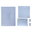 S177 3 In 1 Leather Waterproof Laptop Liner Bags, Size: 14 inches(Baby Blue) - 14.1 inch by PMC TechLife | Online Shopping South Africa | PMC TechLife | Buy Now Pay Later Mobicred