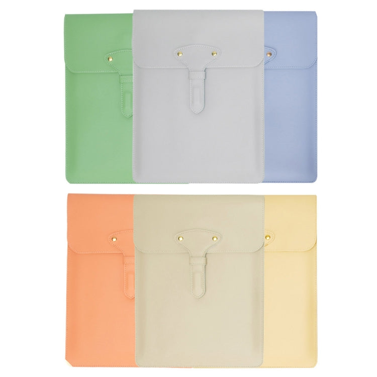S177 3 In 1 Leather Water-resistant Laptop Liner Bags, Size: 14 inches(Baby Blue)