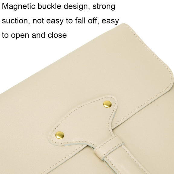 S177 3 In 1 Leather Water-resistant Laptop Liner Bags, Size: 14 inches(Baby Blue)