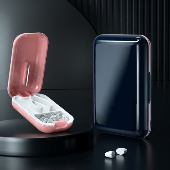 TP-009 Mini Pill Cutting Box Storage Box Dispenser(Sapphire Blue)