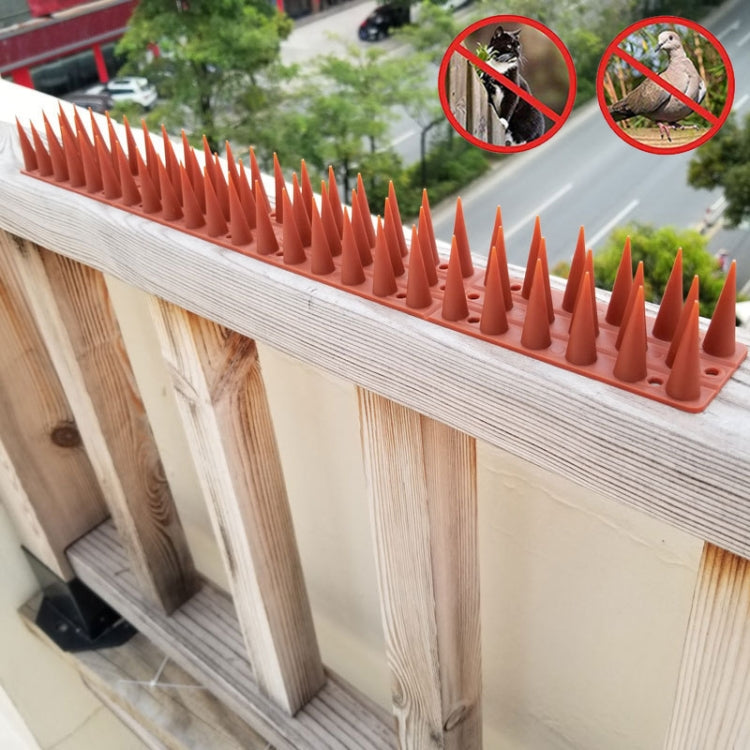 Plastic Bird Repellent Thorns Fence Anti-climb Nails(Brick Red) - Outdoor Insect Repellent by PMC TechLife | Online Shopping South Africa | PMC TechLife | Buy Now Pay Later Mobicred