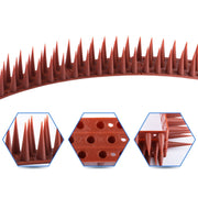 Plastic Bird Repellent Thorns Fence Anti-climb Nails(Brick Red)
