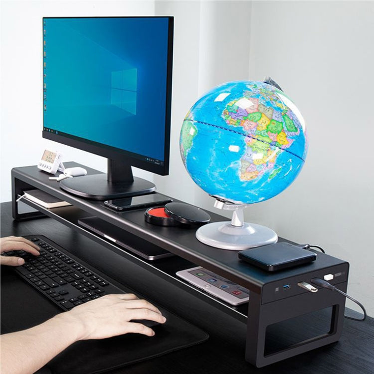 Vaydeer Multifunctional Desktop Widening Monitor Rack, Spec: Single-layer Type (USB 3.0+3xUSB 2.0) - free shipping - PMC Jewellery - Order now!