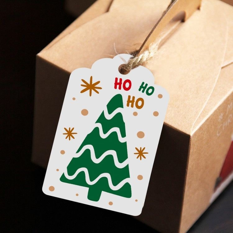 100pcs / Pack Christmas Kraft Paper Tag Gift Wrap Card Set(L-31) - Gift Bags & Wrapping Supplies by PMC TechLife | Online Shopping South Africa | PMC TechLife